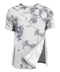 Shoulder Surgery Shirt For Men With Easy Snap Front And Side Openings, Ultra Soft Knit Fabric, Short Sleeve, Rotator Cuff Recovery