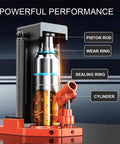 Heavy Duty Workhorse Hydraulic Toe Jack Lift With Five Ton Top Load And Two Point Five Ton Toe Load showing parts and labels