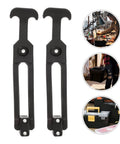 Rubber Latch 4 Pack T Handle Draw Latches with Elastic Buckle Flexible Grip for toolboxes and storage shown with use examples