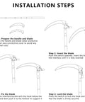 Installation steps for Detachable Grass Sickle Folding Harvest Scythe Tool With Carbon Steel Blade And Anti Slip Rubber Handle.