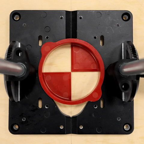 Top view of Beefy Pro Grade Portable Drill Press Drilling Guide With One Half Inch Chuck Precision Jig for angled or straight holes.