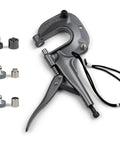 Heavy Duty Snap Fastener And Grommet Tool For Canvas Boat Covers And More With Built In Die Storage And 3/8 Arbor Compatibility