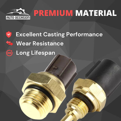 Auto Occasion 2-pack coolant temperature sensor and cooling fan switch set with brass threaded sensors
