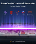 Value Counting Money Counter For Cashiers, Boss Level Speed At 1100 Bills Per Minute, UV MG IR MT Detection features shown