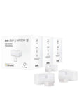 Smart Door And Window Sensor For HomeKit And Bluetooth Real Time Open Or Closed Status Instant Notifications Automate Accessories And Scenes No Bridge Required Thread Compatible 3 Pack shown with packaging
