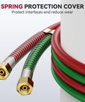 Grade T Heavy Duty Oxygen Acetylene Hose For Welding Torch Use One Quarter Inch By Twenty Five Foot With Nine Sixteen Eighteen B Fittings