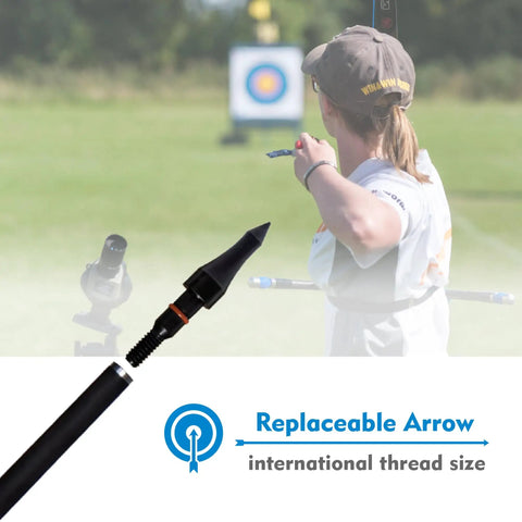 Image of 12 Piece Archery Arrow Tip Set 100 125 150 200 Grain Field Tips Five Sixteenths Inch Screw In For Target Practice.