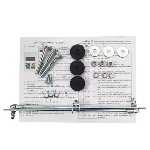 Installation kit with screws and parts for 110V Sewing Machine Brushless Servo Motor With Needle Positioner 1500W High Torque