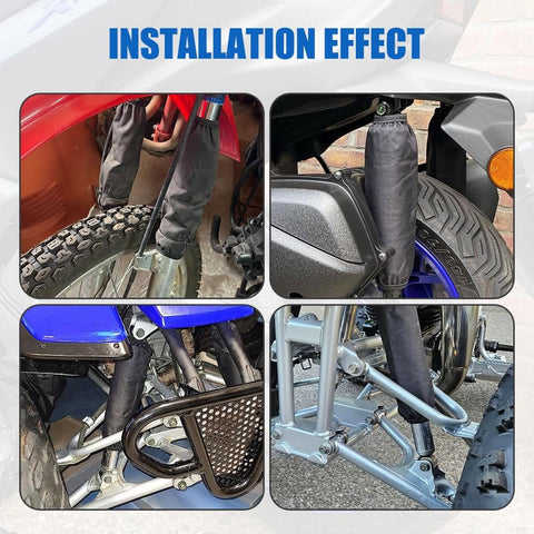 Installation of 270mm Rear Shock Absorber Protector Cover on various vehicles