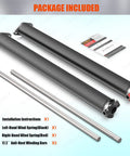 Heavy Duty Garage Door Torsion Springs Pair With Non Slip Winding Bars High Quality Coated Coils Eighteen Thousand Cycles Includes