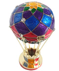 Totally Vintage Enamel Hot Air Balloon Jewelry Box With Rhinestones, Decorative Trinket Storage Container, Eco Friendly Alloy Craft