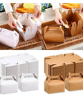 30 Pack Kraft Paper Gift Boxes Set Thick Cardboard Food Safe Flat Folded for Easy Storage Perfect for Packaging Weddings Parties