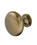 Classic Zinc Cabinet Knob One And A Quarter Inch Diameter For Cabinets And Furniture Durable And Easy To Install Snazzy Hardware Upgrade For Kitchen And Bath Traditional Style Drawer Knob, Burnished Brass Finish