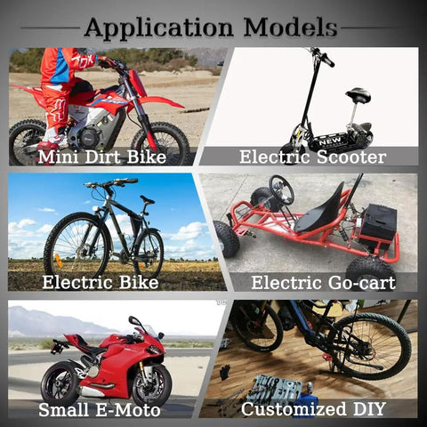 24V Brushed Electric Motor Kit With 3000RPM High Speed DC Motor And 350W Controller For Electric Bikes Scooters Dirt Bikes Crazy Cart Mini Motor Beast Mode Upgrade And Conversion