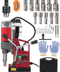 Magnetic Drill Press for Steel and Metal, 1.57 Inch Boring Diameter, 1450W Motor, 10 Speed, accessories for workshop use
