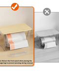 No Fuss Pantry Organizers With Bamboo Lids And Heavy Duty Trash Bag Dispenser For Four Through Thirteen Gallon Rolls in use.