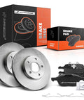 10.94 Inch Front Vented Disc Brake Rotors With Ceramic Pads Kit For Ford Focus 2012 to 2018 And Volvo C30 2012 to 2013 S40 2004 to 2011 packaging