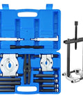 Beefy Heavy Duty Bearing Puller Set For Wheels And Hubs 5 Ton Capacity 14 Piece Bearing Separator Kit in blue case