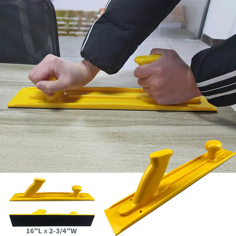 Hands using Push Block And Push Stick Set For Woodworking Tables And Router Tables, Heavy Duty Push Handle Combo For Carpentry Projects