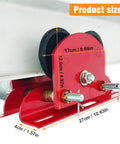 Electric Trolley With 1100 Lb Load Capacity For Power Hoist Adjustable Beam Flange Width 2.68 To 4.33 Inches, side view