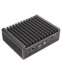 Kickstart Your Network Game With This Rock Solid Firewall Mini Computer Featuring A Pentium Gold Chip, fanless aluminum case.