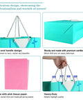 13 Inch Nurse Graduation Gift Bag With Tissue Paper And Handle For Women Gift Ready Large Medical School Celebration Bag Perfect For Nursing School Graduation Party Favor For New Nurses, showing details of handle, material, and tissue paper.