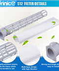 Top Notch Micro Hygiene Filter Replacement For Windsor Sensor S12 S15 XP SR Series Vacuums And Sebo Automatic X Series And Essential G1 G2 Uprights Part 5301 5036ER Microfilter 6 Pack showing filter frame and components