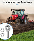 Heavy Duty Rod End Bearing And Heim Joints Kit Featuring White Zinc Coating For Superior Corrosion Resistance Built Tough for use with tractors.