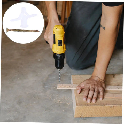 Heavy Duty Drywall Patch Kit With 100 Expansion Plugs Nails And Screws for Plasterboard Repair Quick Patch DIY drill use