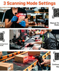 3 scanning mode settings of 2D USB Wired Barcode Scanner With Plug And Play Setup For 1D And 2D Codes, Fast CCD Image Reading