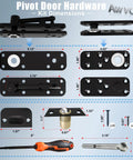 Hidden Door Hinge With Dual Bearing Design For Secret Doors Murphy Door Bookcase Installations Rotating Silent Hinge Kit