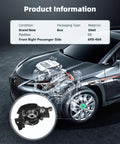 Front Right Steering Knuckle And Wheel Bearing Hub Assembly For Hyundai Sonata 2011 2012 2013 That Fits Without Sport Suspension 2.4L 14mm Bolt Hole 27 Splines OE Reference 698464 Replacement Part shown in car illustration.