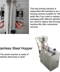 Pro Automatic Liquid Filler And Sealer Serving Zero Hassle Quantitative Dosing For Sauces Ketchup And Thick Pastes crafted from stainless steel with bag forming features.