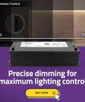 24V 96W Dimmable LED Driver With Smooth Flicker Free Dimming For Triac 0 To 10V Phase Cut And 10V PWM shown with dimming range