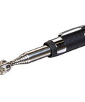 Diameter Inspection Mirror 1-1/4 Inch Black With Pivoting Ball Joint And Telescoping Stainless Steel Handle From 8-1/4 Inch To 36-1/4 Inch