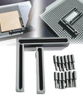 Baseplate Alignment And Fixture Jig With Elongated Pins For Engraving Positioning tool with anti-slip clamps and pins