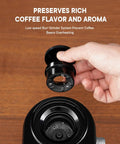 SHARDOR Electric Burr Coffee Grinder 2.0 Automatic Bean Mill For Home showing removable burr grinder for maintenance.