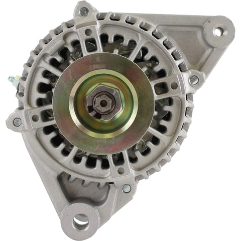 Front view of 80 Amp 12V Alternator Drop-In Replacement For 3.0L Toyota Camry (2000-2001), Solara (2000-2003), and Lexus ES300 (1997-2001)