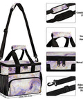 Insulated Picnic Backpack With Large 12x9 Inch Capacity Keeps Meals Fresh Modern Pattern Lunch Tote For Women And Men Portable Bag