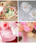 Colorful Tissue Paper Pack 150 Sheets for Gift Wrapping and Crafting Easy To Use Durable Packaging with flowers and pom-poms