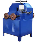 Lg Xenzhuo Heavy Duty Electric Pipe Bender 1500W Rolling Tube Bending Tool With 17 Precision Dies For Stainless Steel And Plastic Pipes Industrial Grade Metal Working Equipment Safe High Speed Operation, blue machine with rollers.
