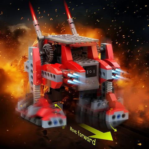 8 In 1 Electric Monster Truck Building Kit For Kids Ages 6 To 12 With 240 Pieces And Motor, DIY STEM Construction Toy Set For Boys And Girls, 8 Moving Models, Educational Science Kit For Christmas Birthday Gift. Red ABS block monster truck model with moving parts