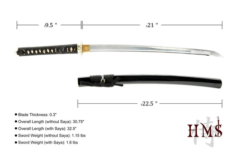 Lightweight Aluminum Alloy Wakizashi Iaito For Iaido Training With Dragon Tsuba Unsharpened Practice Blade 21 Inch full view