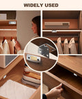 Invisible Magnetic Cabinet Door Catch With Pro Adhesive L Shaped Ultra Thin Drawer Cabinet Magnets installation in closets