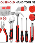 68 Piece General Household Tool Set With Ergonomic Hand Tools For DIY Home And Auto Repairs In A Durable Carrying Toolbox Case