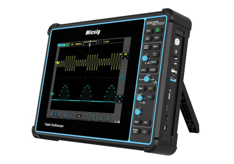 Tablet Oscilloscope STO Series 100 To 200MHz 2 To 4 Channel Lab Scope With 1GSaS 70Mpts Memory 8 Inch Display