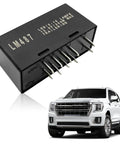 LED Flasher Relay For Turn Signal And Hazard Warning Replacement Fits 2003 2004 2005 2006 2007 GMT800 Vehicles Hummer Chevy Cadillac GMC Replaces 15764135 10383321 LM487 15231201, shown with a white SUV.