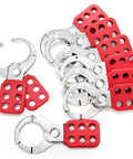 8 Pack Lockout Tagout Hasp Kit With 1.5 Inch Extended Jaw Tamper Proof LOTO Hasps Stainless Steel Impact Resistant Safety Hasps