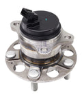 Close-up of Rear Wheel Bearing And Hub Assembly With ABS For Hyundai Elantra 2017 2020 And Kona 2018 2022 5 Lug, speed sensor visible