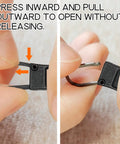 Ten Piece Zipper Pull Replacement Kit With Detachable Tabs For Jackets Backpacks Purses Suitcases And Luggage In Black Durable Zinc Alloy Easy Install Long Lasting Smooth Operation For A Quick No Fuss Fix On The Go showing close-up installation.